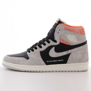 Jordan 1 Retro High Neutral Grey Hyper Crimson