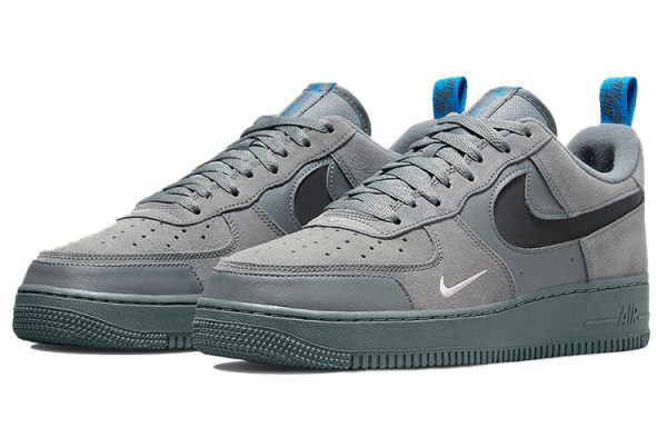 Air Force 1 Low Cut Out Swoosh Grey