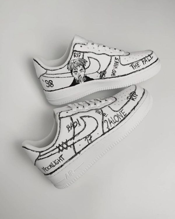 Custom Air Force 1 XXXTentacion Sketch