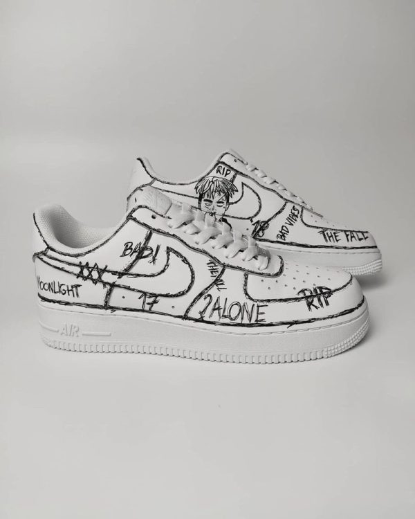Custom Air Force 1 XXXTentacion Sketch