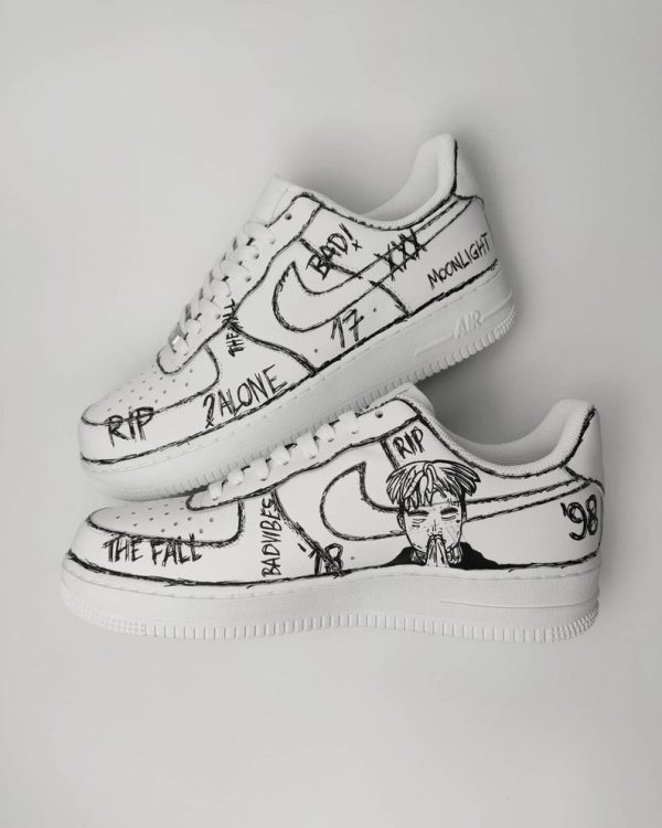 Custom Air Force 1 XXXTentacion Sketch