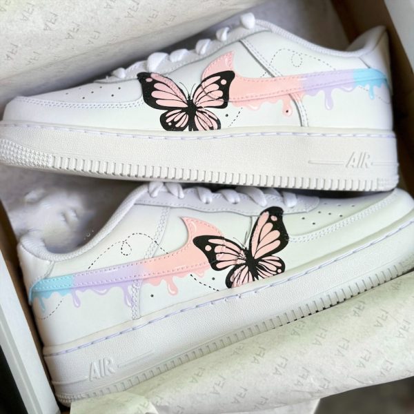 Custom Air Force 1 Butterfly Drip